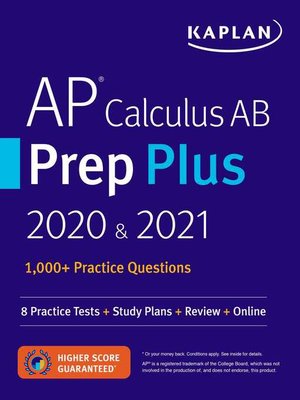 cover image of AP Calculus AB Prep Plus 2020 & 2021
